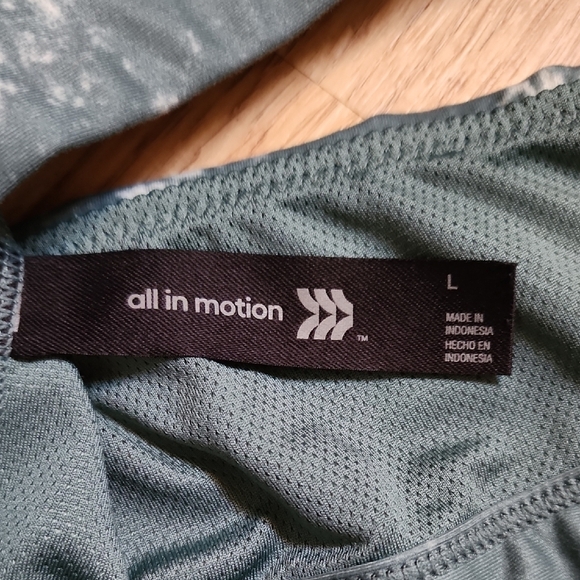 All In Motion Green Sports Bra Size Large - Picture 2 of 3